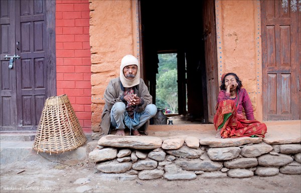 15.11.2009. Местные жители. Arughat Bazar, Gorkha, Nepal